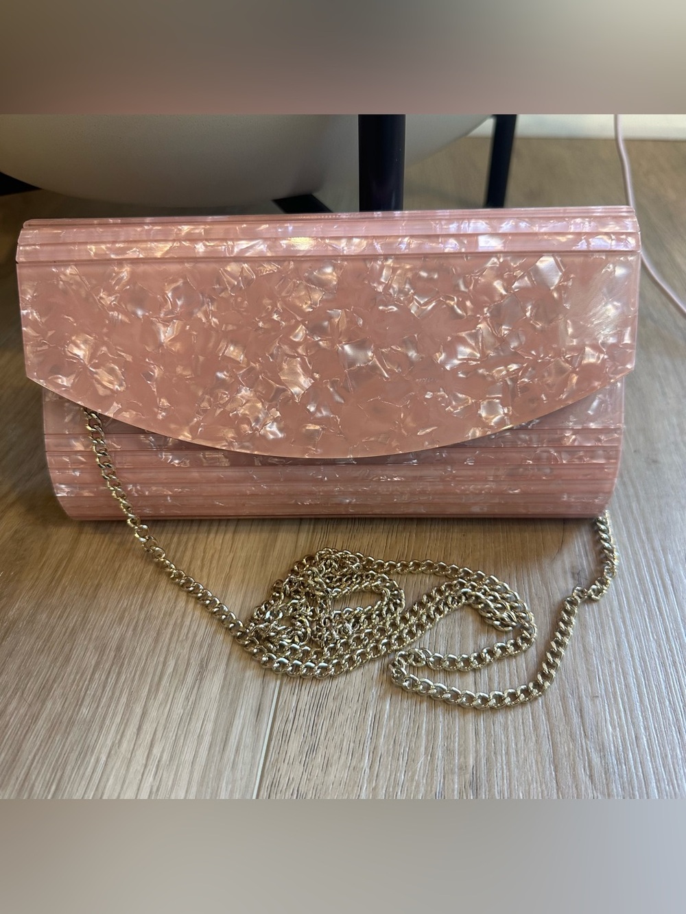 Nordstrom Pink Acrylic Clutch